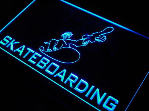 Skateboarding Skateboard Sport Neon Light Sign